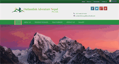 Desktop Screenshot of outlandishnepal.com